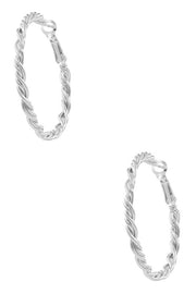 TWISTED HOOP: SILVER