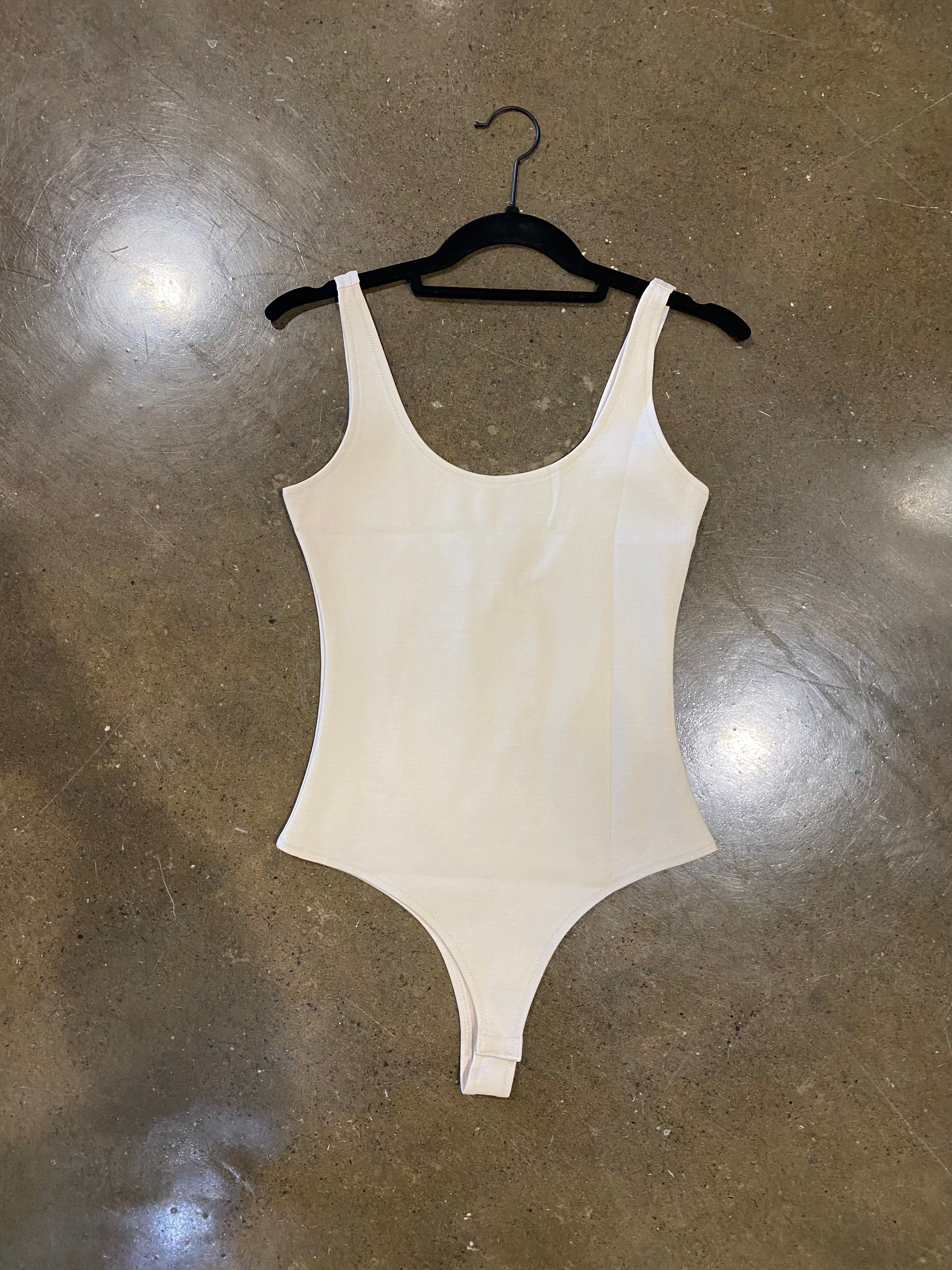 PONTE BODYSUIT: CREAM